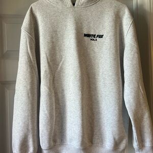 White Fox Gray Hoodie